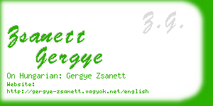 zsanett gergye business card